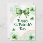 Joyeuse St Patrick's Day Carte de vœux Irlandaise (Devant)