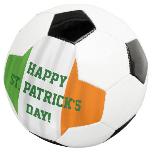 Joyeuse St. Patrick's Day Irish Flag Soccer Ball