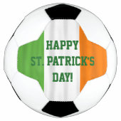 Joyeuse St. Patrick's Day Irish Flag Soccer Ball (Devant)