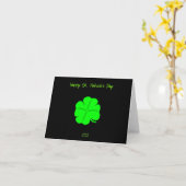 Joyeuse St. Patrick's Day Petite Carte de Vœux (Fleur jaune)