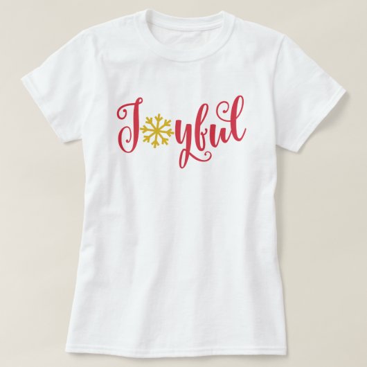 Joyeuse T-shirt femme de Noël (Design devant)