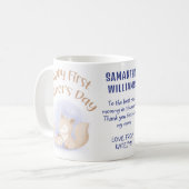 Joyeuse tasse à café personnalisée pour la premièr (Devant gauche)