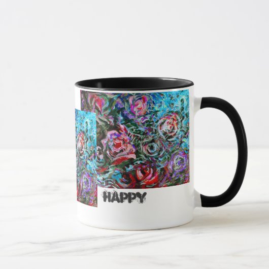 Joyeuse tasse avec roses (Droite)