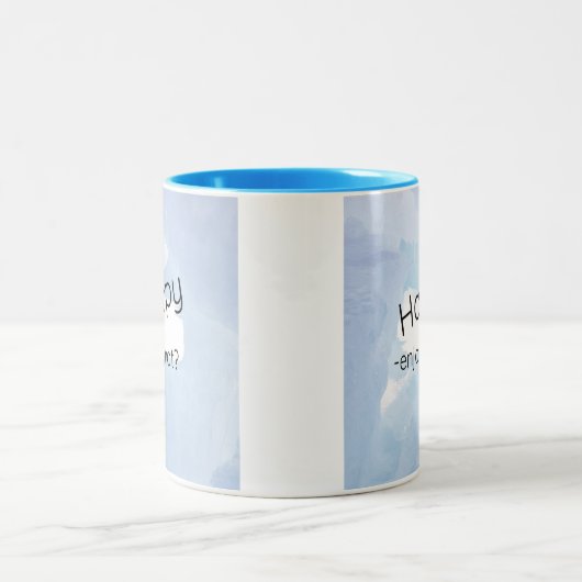 Joyeuse tasse bleue (Centre)