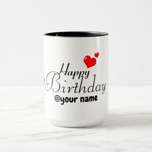 Joyeuse tasse d'anniversaire (Centre)