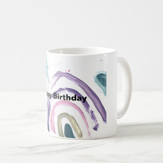 Joyeuse tasse d'anniversaire (Devant droit)