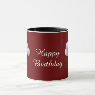 Joyeuse tasse d'anniversaire avec des ballons