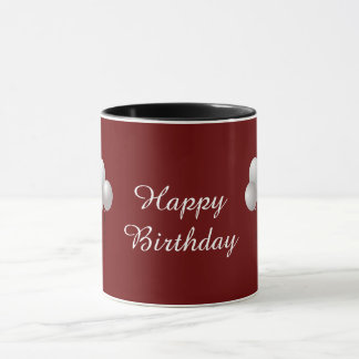Joyeuse tasse d'anniversaire avec des ballons