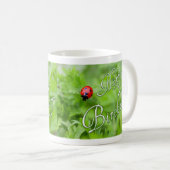 Joyeuse tasse d'anniversaire avec un coccinelle ! (Devant droit)