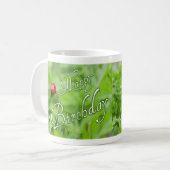 Joyeuse tasse d'anniversaire avec un coccinelle ! (Devant gauche)