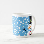 Joyeuse tasse de bonhommes de neige (Devant droit)