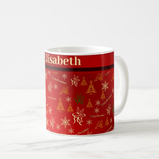 joyeuse tasse de café de noël (Devant droit)