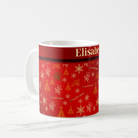 joyeuse tasse de café de noël (Devant gauche)