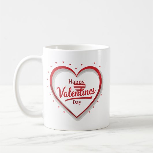 Joyeuse tasse de café pour la Saint-Valentin (Gauche)