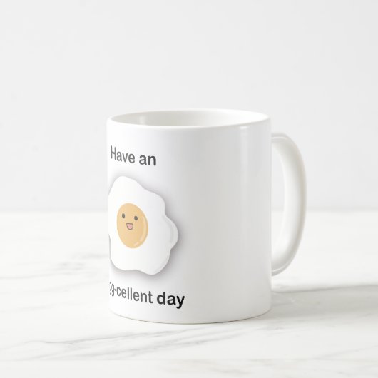 Joyeuse tasse de jour de cave à oeufs (Devant droit)