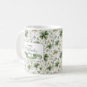 Joyeuse tasse de la Saint-Patrick Shamrock | Aquar (Devant gauche)
