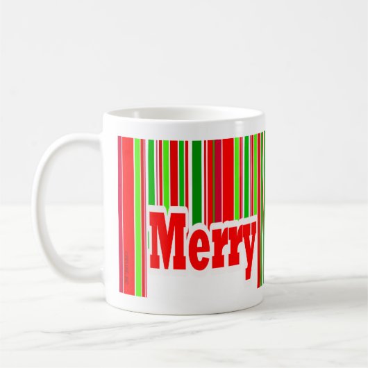 JOYEUSE tasse de rayure heureuse (Gauche)