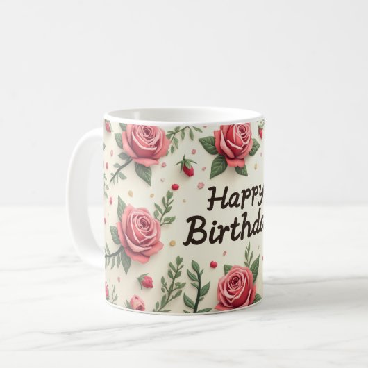 Joyeuse tasse de tasse du Brithday (Devant gauche)
