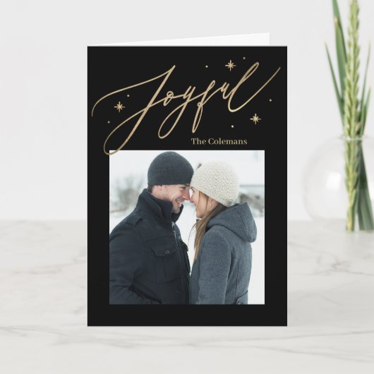 Joyeuse Times 1 Carte de vacances photo (Devant)