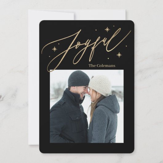 Joyeuse Times 1 Carte de vacances photo (Devant)