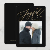 Joyeuse Times 1 Carte de vacances photo (Devant / Derrière)