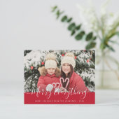 joyeuse tout moderne vacances carte postale (Debout devant)