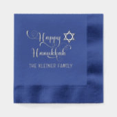 Joyeuse typographie de Hanukkah #10 Nom de famille (Recto)
