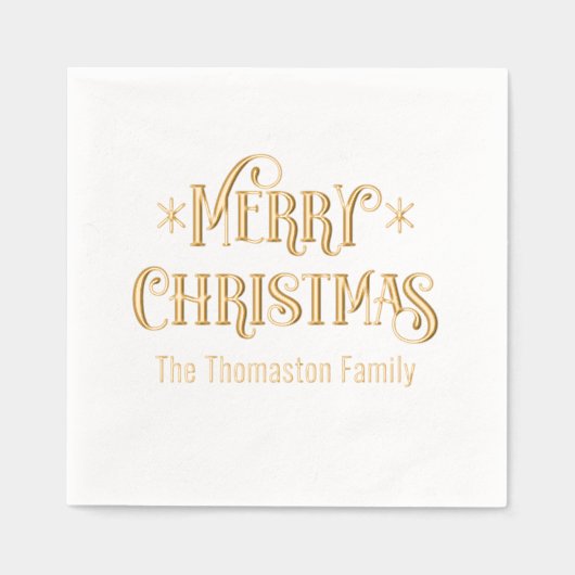 Joyeuse typographie de Noël #11 Nom de famille (Recto)