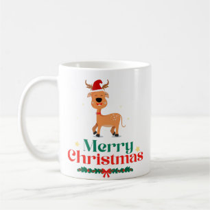 Joyeuse typographie de Noël Mugs de café modernes