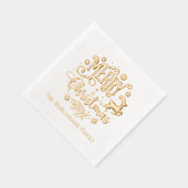 Joyeuse typographie de Noël Nom de famille (Droite)