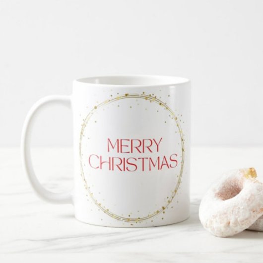 Joyeuse typographie de Noël tasse de café
