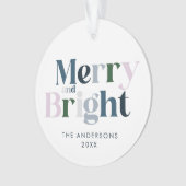 Joyeuse Typographie Lumineuse Noël Moderne (devant)