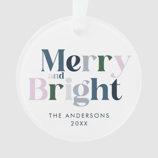 Joyeuse Typographie Lumineuse Noël Moderne (devant)