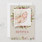 Joyeuse verdure | Carte photo de vacances à plat (Devant)