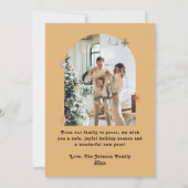 Joyeuse Vibes Seulement Retro Photo Carte de Noël (Dos)