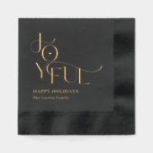 Joyeuse Vie Fête Foil Napkins (Recto)