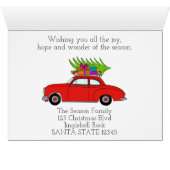 Joyeuse voiture de Noël avec cadeaux (Intérieur Horizontal (Bas))