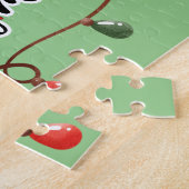 Joyeuse Woofmas Typographie Jigsaw Puzzle (Côté)