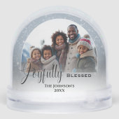 Joyeusement béni Photo personnalisée Noël (Arrière)