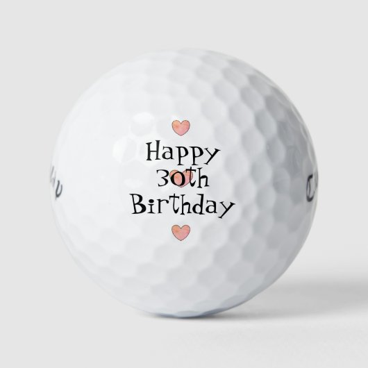 Joyeuses balles de golf de 30e anniversaire par da (Devant)