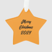 Joyeuses Bénédictions de Noël Bible Verse Orange S (dos)