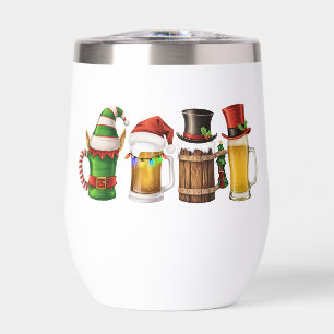 Joyeuses bières de Noël Boire Père Noël Beer Lover