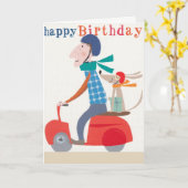 Joyeuses cartes d'anniversaire (Fleur jaune)
