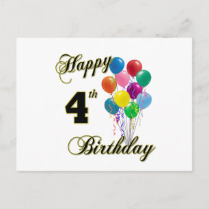 Joyeuses cartes d'anniversaire 4 et cartes postale