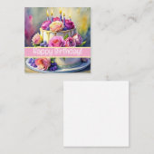 Joyeuses cartes d'anniversaire, mignonette, stock  (Devant / Derrière)