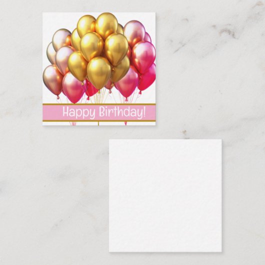 Joyeuses cartes d'anniversaire, mignonette, stock  (Devant / Derrière)