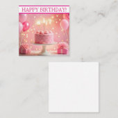 Joyeuses cartes d'anniversaire, mignonette, stock (Devant / Derrière)