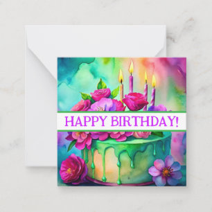 Joyeuses cartes d'anniversaire, mignonette, stock