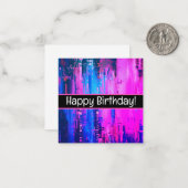 Joyeuses cartes d'anniversaire, mignonette, stock (Devant/Arrière en situation)
