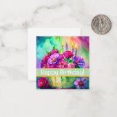 Joyeuses cartes d'anniversaire, mignonnes, stocks (Devant/Arrière en situation)